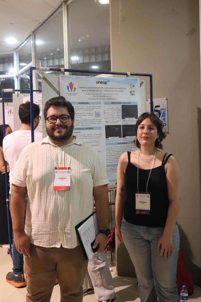 Congresso de Iniciação Científica da UNESP com a Aluna Arielle